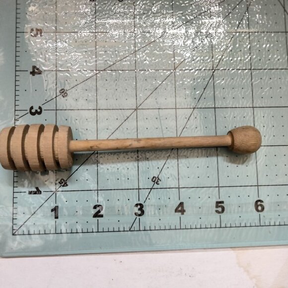 Honey Dipper Wooden Drizzle Stir Stick Server - Picture 4 of 5